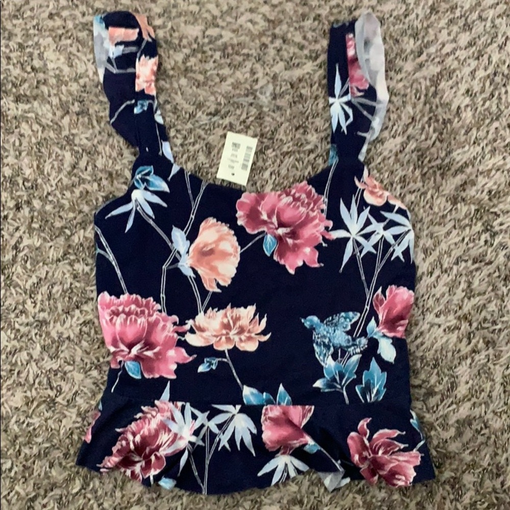 Flowery Crop Top